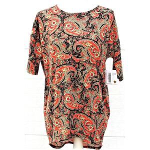 LulaRoe IRMA Tunic Top Size XX Small Paisley Style New With Tags
